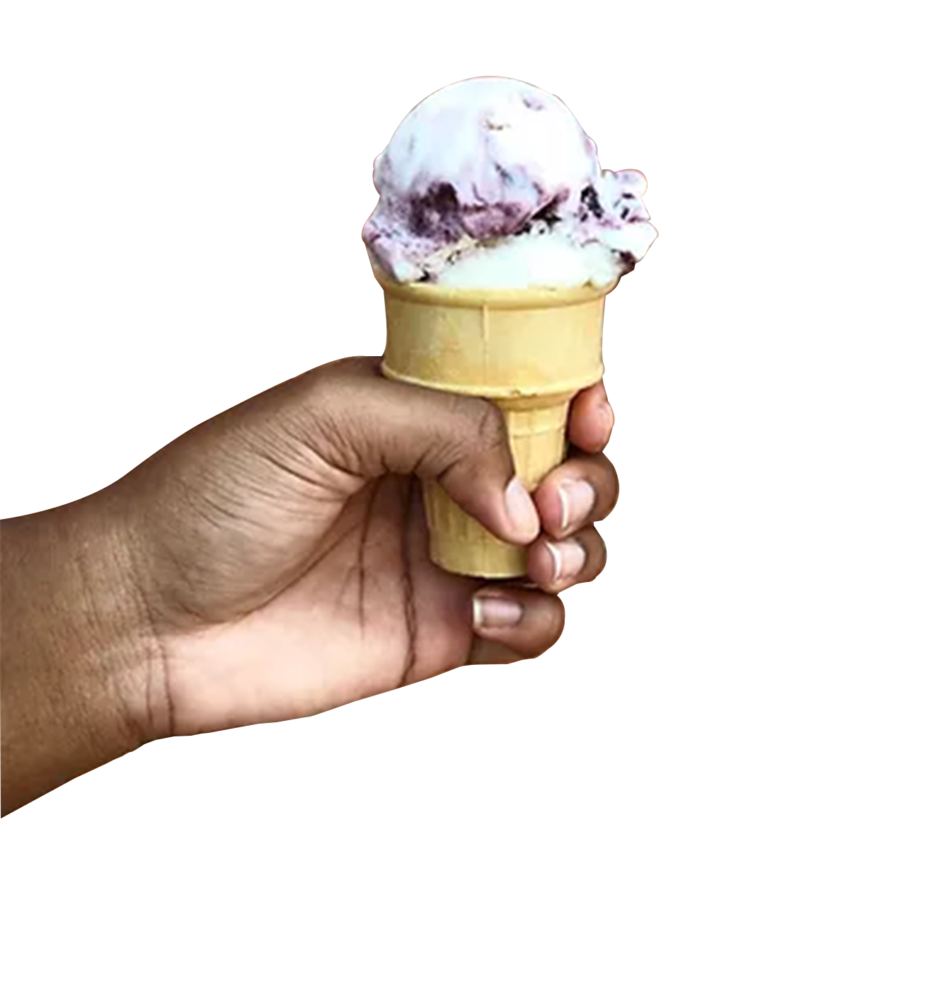 hand with ice cream